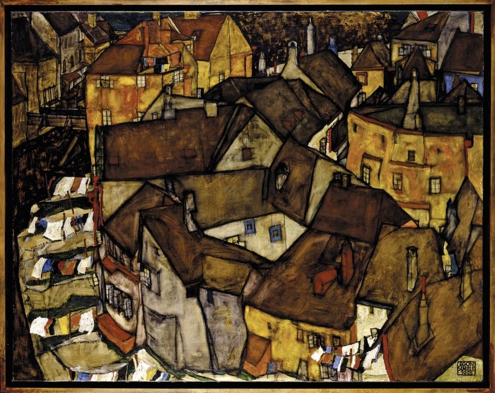 Crescent of Houses, 1915 by Egon Schiele